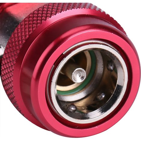 Raccord rapide R134A/C Basse/Haute, adaptateur de coupleur de climatisation, noyau de vanne d'extraction (rouge) (1/5)