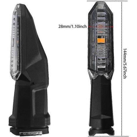 Clignotants à LED pour motos, haute luminosité, 12 V, compatibles avec la version