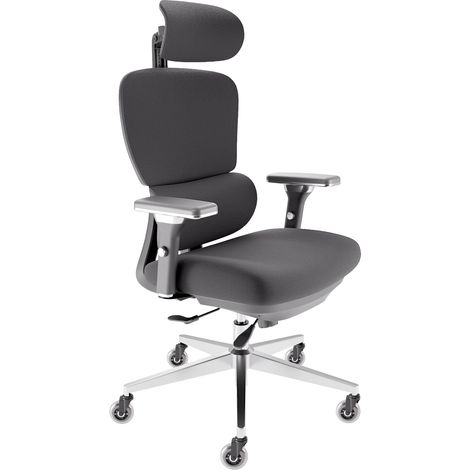 CLOUVOU Ergonomic Office Chair – ProSeat – Gaming Chair for Adults – Breathable Backrest – Black – up to 150 kg