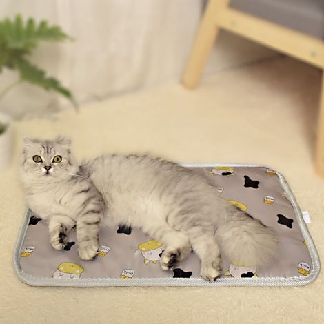 Dog Cat Heating Mat (M 40 x 45) Electric Heating Cushion Constant Temperature Anti-Bite with Regulator Self-Heating Cushion Mat Removable and Washable Blanket (1/2)
