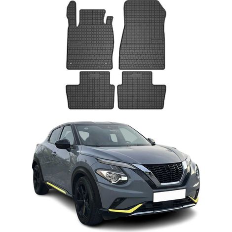 OMAC Tapis de Sol Compatible avec Nissan Juke 2019-2022 Caoutchouc Noir (1/5)