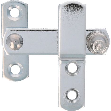 Poignée pour volet avec rabat 4 Verrou de sécurité pour fenêtres avec finition chrome mat Quincaillerie de jardin et d'extérieur au style rustique (1/5)