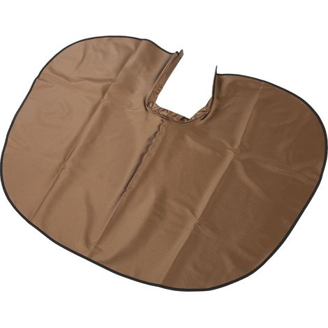 Cape de coiffure imperméable salon maison, tablier barbier en cuir PU pour teinture, coupe, shampooing, coloration, café, protection barbe (1/5)