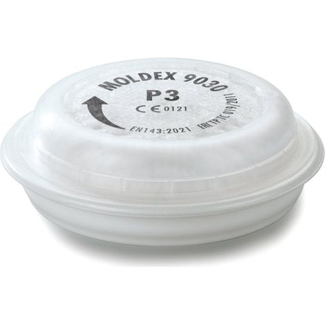 Filtro antiparticolato P3R EasyLock per maschere MOLDEX serie 7000 e 9000 (confezione da 12) Bianco Unico