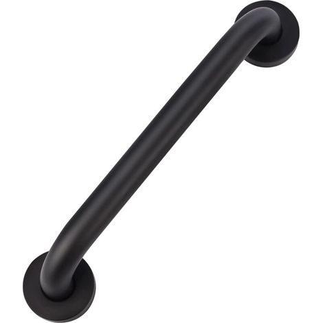 Barre d'appui de sécurité en acier inoxydable de 12 pouces pour salle de bain, rampe noire huilée pour baignoire, toilettes, cuisine, chambre à coucher, douche, vis dissimulée, fixation murale (1/4)