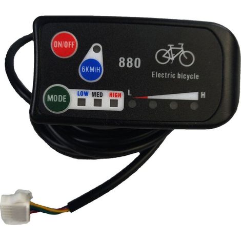 Compteur d affichage de vélo électrique Affichage pour KT‑LED880 de Vélo Électrique Indicateur d Affichage de Vélo (1/5)