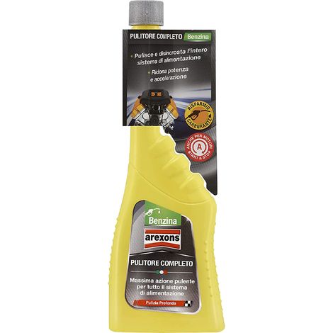 Additivo pulitore completo sistema di alimentazione Benzina Arexons