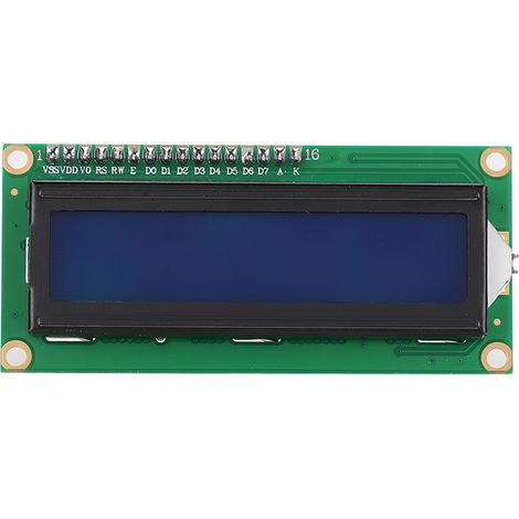 Module LCD 1602 avec écran bleu et interface I2C/IIC, carte adaptateur incluse (1/5)