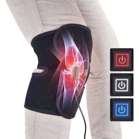 Knee Brace - Heated knee brace, electric heated knee massager for arthritis, osteoarthritis, joint pain relief, suitable for men and women