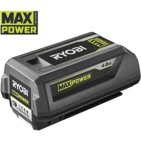 RYOBI - 1 batterie lithium+ 36V MAXPOWER 4,0 Ah - gestion individuelle de charge/décharge des cellules et énergie régulée - (1/2)
