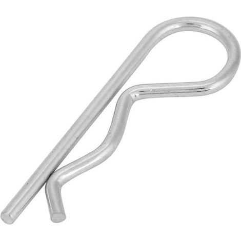 10Pcs Splint, Goupille type R, Verzinktes Eisen B-Typ Splint-Clips Federklemmen Haarnadel Verzinkte Haltestifte(475mm) (1/5)