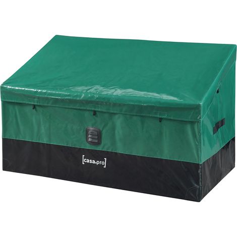 Caja de almacenamiento para exterior 387 litros 122 x 64 cm verde/negro 030009011 (1/5)