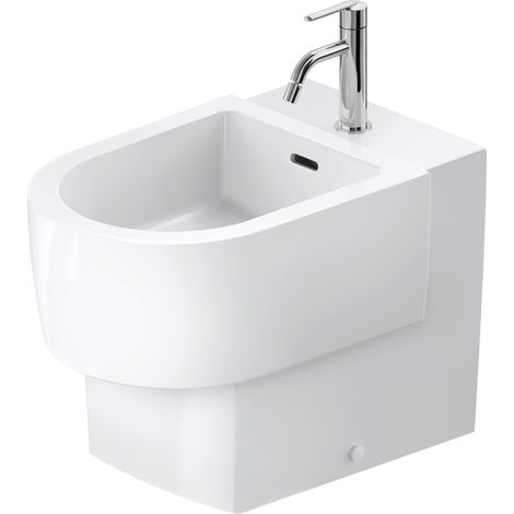 Bidé de pie Duravit Balcoon, 1 orificio de grifo, 370x570mm,