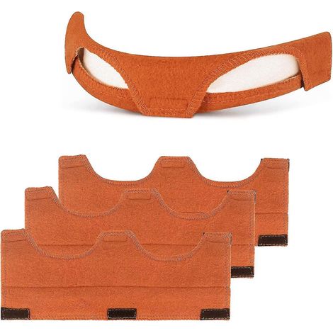 Set mit 4 waschbaren Schweißbändern für Schutzhelme, Schweißerschweißer und Helmfutter – Orange