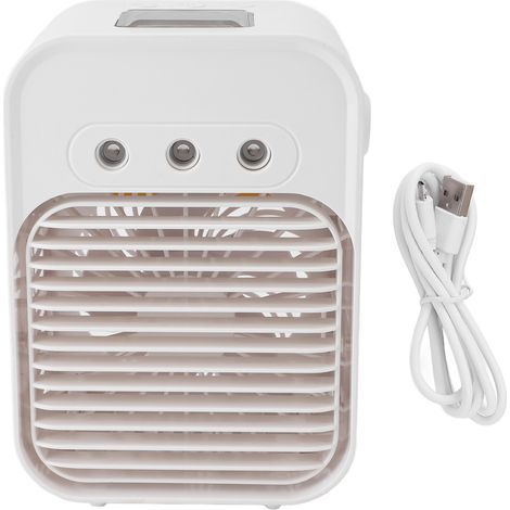 Portable evaporative air conditioner without hose, 3 speeds, RGB light, built-in humidifier, for office/bedroom/camping (1/5)