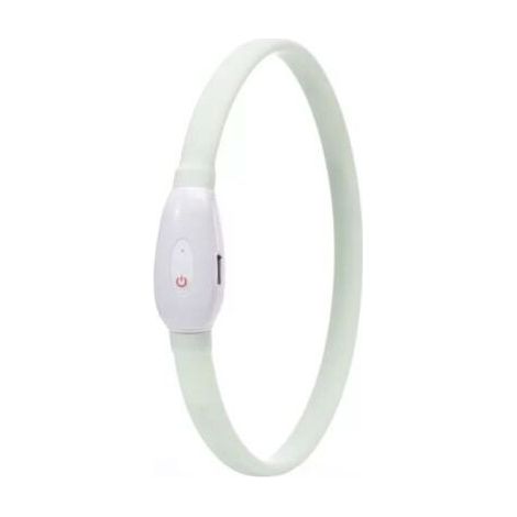 Collier pour chien Collier lumineux à LED pour animaux de compagnie Rechargeable - 70CM (peut être coupé)-Chrom (1/5)