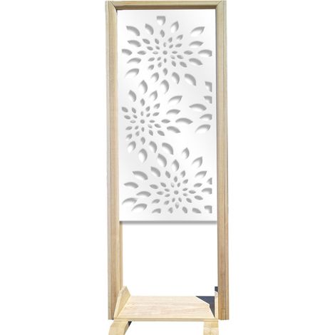 FIREWORKS - Separè - Paravento modulabile - 70x190cm - in Legno e PVC - Colore: bianco (1/4)