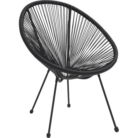 Maison Exclusive - Sedie da Giardino Acapulco 2 pz in Rattan Nere