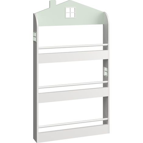 Scaffale dal design senza tempo per soggiorno camera da letto mobile contenitore per bambini bianco 030011316