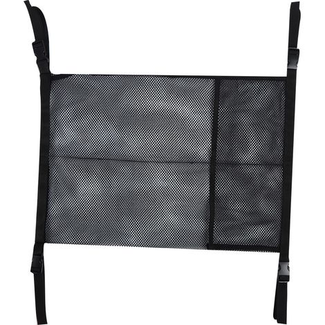 Sacoche Filet Nylon Noir pour Bouteille d'Oxygène Double Portable 64x46cm, Accrochage Fauteuil Roulant (1/5)