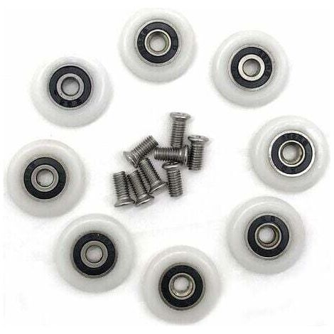 Duschkabinentürrollen (23 mm mit Schrauben)