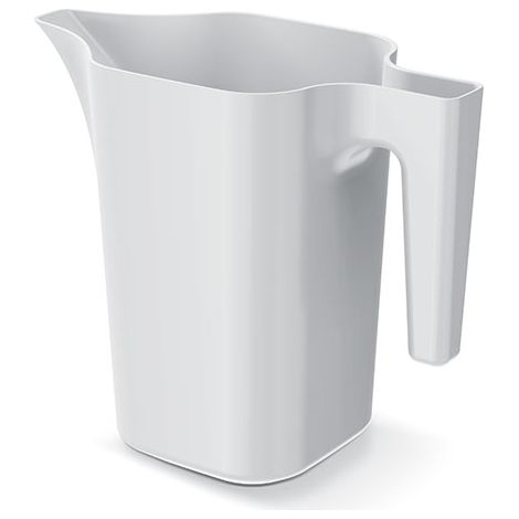 Arrosoir Balconier Moderne - Blanc - 1.8 L - Design Minimaliste - Matériau En Plastique (1/5)