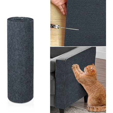 Tapis A Griffer Pour Chat - Polyester Adhésif Réutilisable - Pour Canapé Meuble Mur Porte Verre - 1 Pièce (1/5)