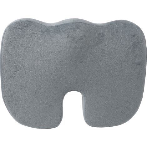 Coussin de siège gel été en forme de U, mémoire coton, coussin de chaise, femme enceinte, fessiers beaux, tapis rafraîchissant glace pour bureau voiture, assise prolongée, gris (1/5)