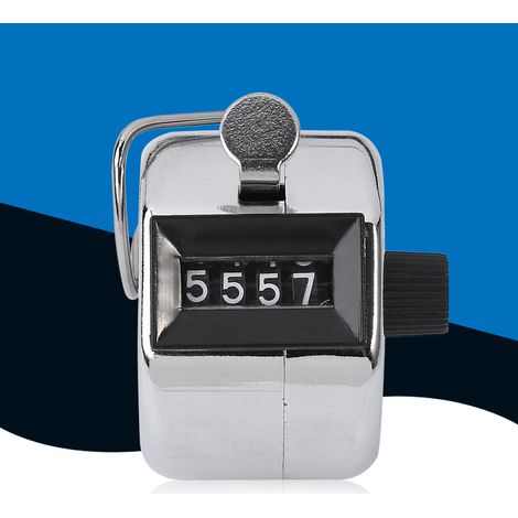 Compteur Manuel À Anneau Mécanique Resettable 9999 Pour Inventaire Sport Comptage - 1 Pièce (1/5)