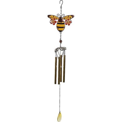 Accessoires de photographie rétro en métal, carillons éoliens suspendus faits main, cloches peintes colorées et romantiques pour jardin B (1/5)