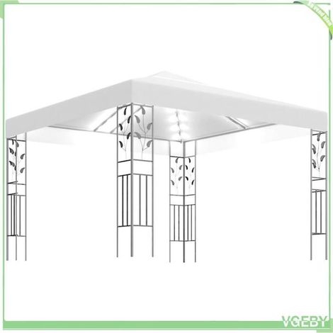 Tonnelle - FAFEICY - 3070311 - 3x3 m - Guirlande solaire - Double toit ventilé (1/5)