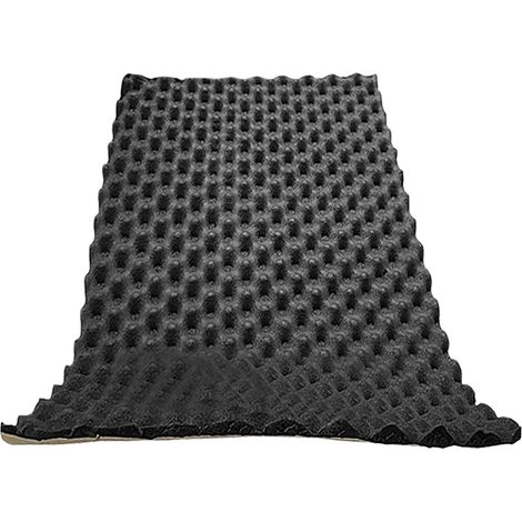 Rouleau de tapis d'isolation phonique autocollant pour voiture, 80 cm, isolation ignifuge et thermique, pour capot, portes, intérieur, coffre, noir (1/5)