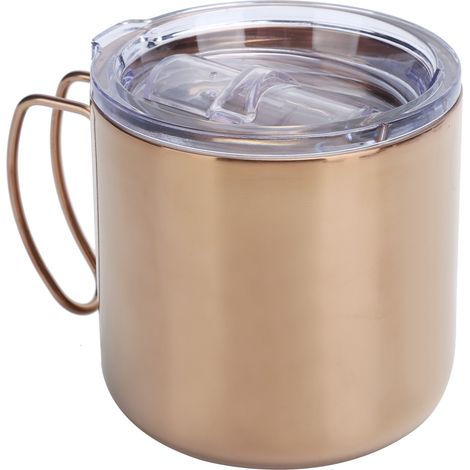 Tasse Isotherme en Acier Inoxydable 304 à Double Paroi Anti-Brûlure pour Pique-nique et Barbecue avec Couvercle