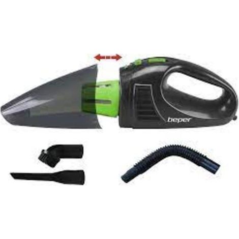 BEPER P202ASP400 Aspirateur Voiture Petit et Pratique - Aspirateur a Main Portable avec 3 Accessoires Inclus