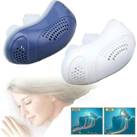 Elektrisches CPAP-Mikrofon mit Geräuschunterdrückung, Anti-Schnarch-Gerät, Schlafapnoe-Stopp-Schnarchhilfe, Stopperblue-USB (1/5)