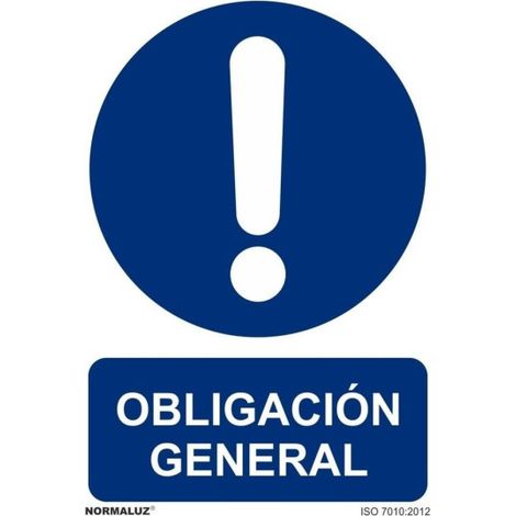 Señal de Obligación General con tintas UV SEKURECO 800 x 1200 mm PVC 3 mm