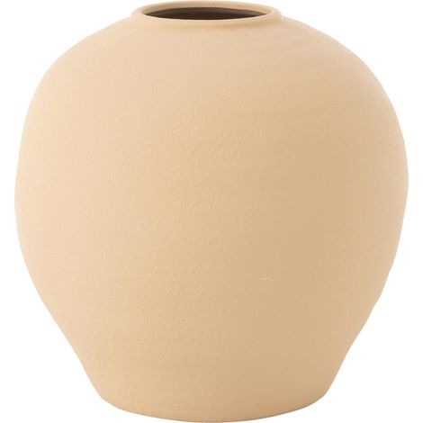 Vase Déco en Argile "Cassia" 38cm Beige (1/2)