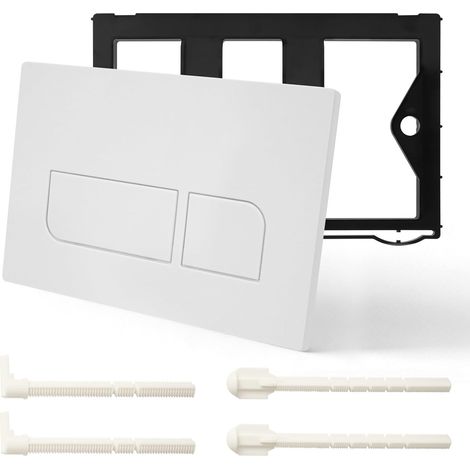 1 Plaque De Commande Wc, Double Chasse, Tiges De Chasse, Cadre De Montage, Compatible Geberit Sigma