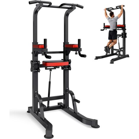 Pour le sport à domicile, entraînement complet avec chaise romaine et station de dips, plateforme d'assistance (1/5)