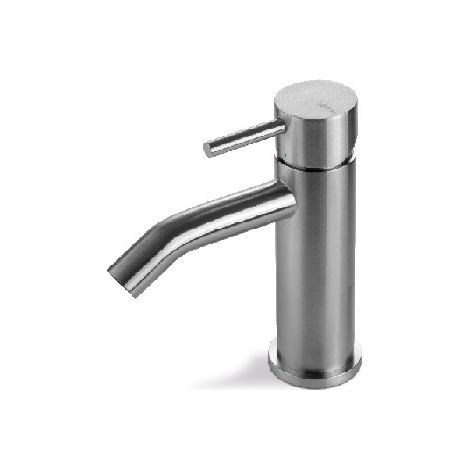 Miscelatore bidet senza scarico in acciaio inox Vema TIBER STEEL V17071 Satinato