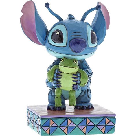 Enesco, Statuetta Ornamentale Blu in Pietra, 9.5x11x14.8 cm
