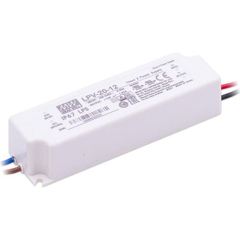 Mean Well LPV-20-12 Netzteil 20W 12V 1.67A IP67 Schaltnetzteil CV