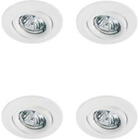 PAULMANN - Set di 4 faretti in Metallo Pieghevoli 4 x 50 W GU10 230/12 V
