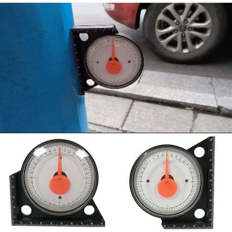 Inclinomètre - 92 x 85 mm - Base Magnétique Intégrée - Pour Mesure d'Angle de Pente et de Niveau - 1 Pièce (1/4)