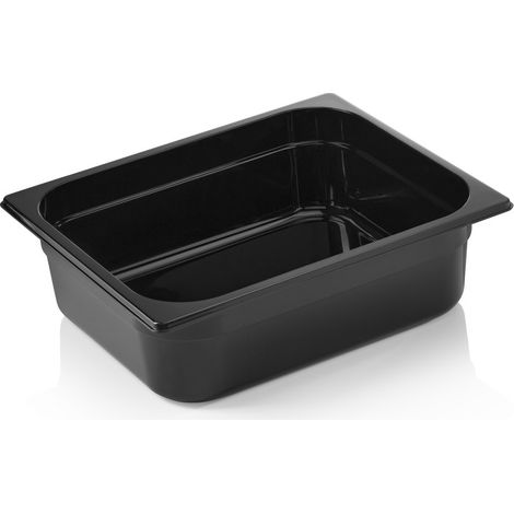 Bac GN 1/2 polycarbonate H 100 mm 6,1 ltr noir GN 96 - Was Germany (1/2)