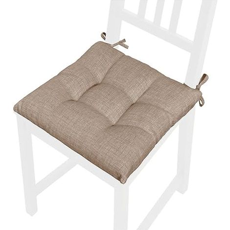 Cuscino Sedia Pastello Morbido Universale Coprisedia Cotone Imbottito 100% Made In Italy - Marrone
