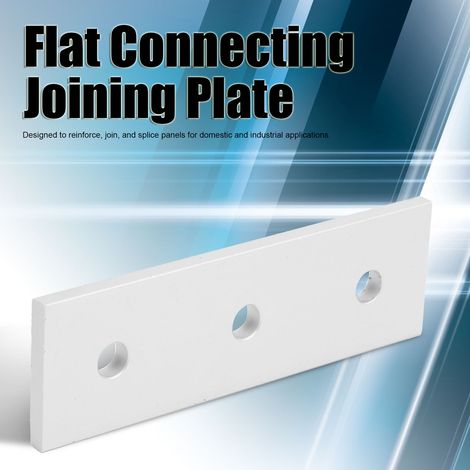 Profilé en aluminium, plaque de raccordement plate, plaque de raccordement verticale 3030-3 trous (1/5)