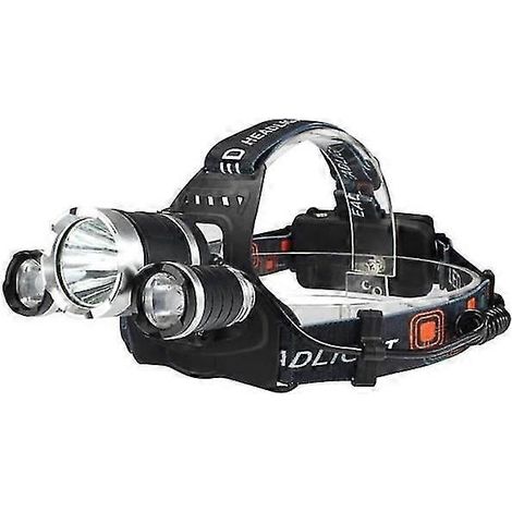 Lampe frontale étanche Inf avec 3 LED rechargeables (1/5)