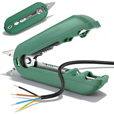 Alicates multifuncionales 7 en 1 para electricistas, pelacables de acero al carbono, calibre 8-16 AWG (1,5-10 mm²), para reparación de cables domésticos y trabajos eléctricos.