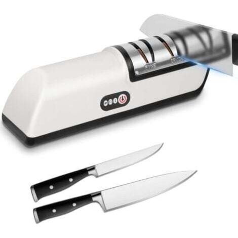 [NEVER USED] Electric Knife Sharpener, 5-in-1 Professional Sharpener with Charging Cable, Fast & Efficient Knife Sharpener